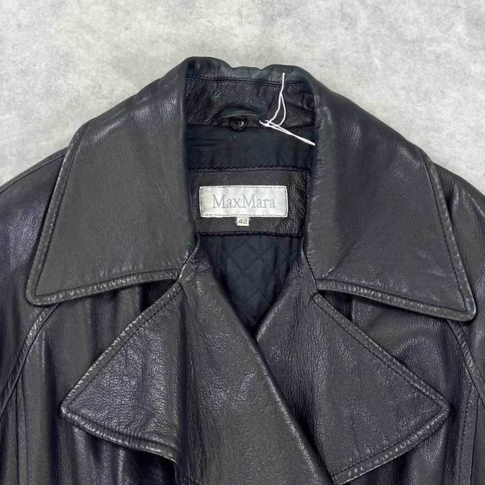 Vintage Max Mara leather coat