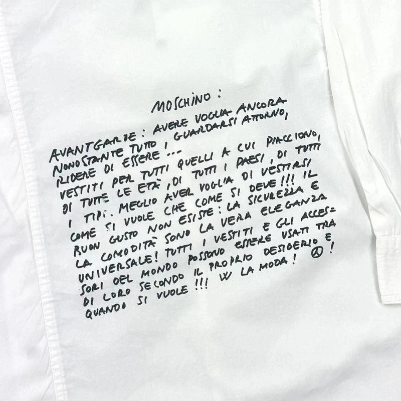 Vintage Moschino shitt white