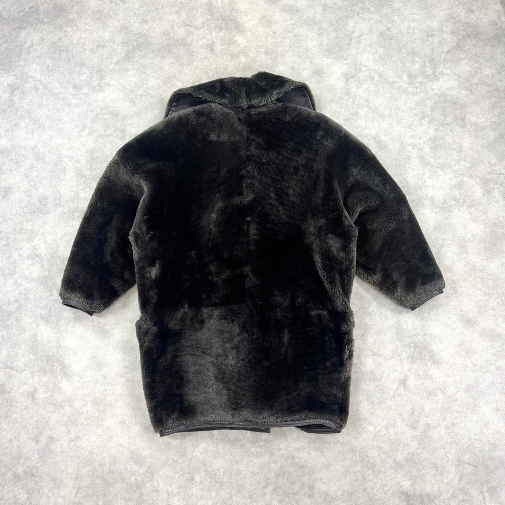 Vintage 80s Gianni Versace teddy bear fur coat