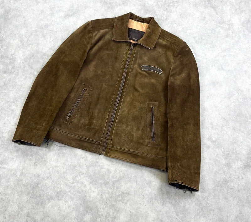 Vintage leather suede jacket