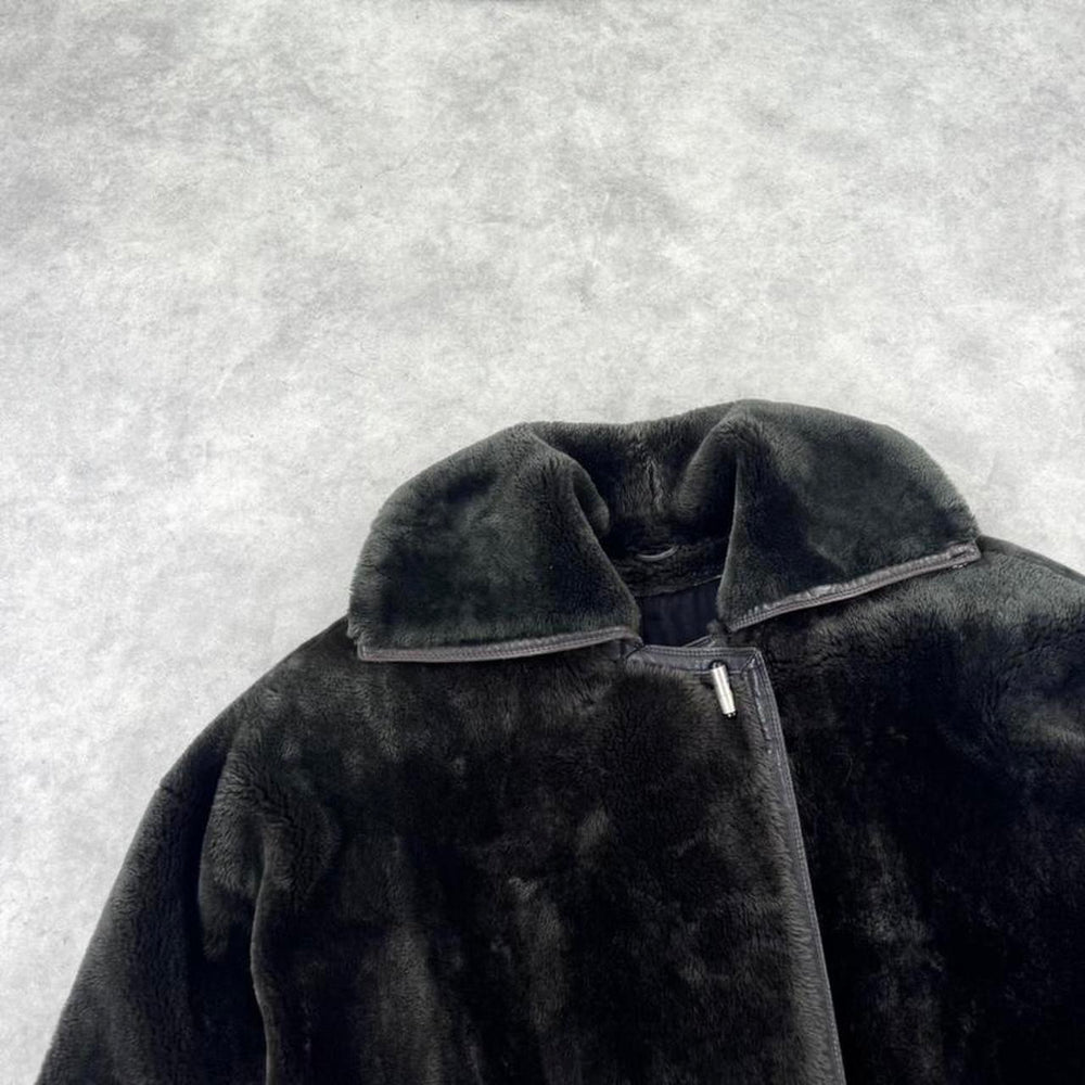 Vintage 80s Gianni Versace teddy bear fur coat