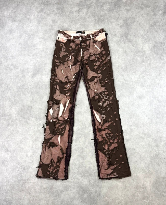 Vintage Roberto Cavalli distressed trousers