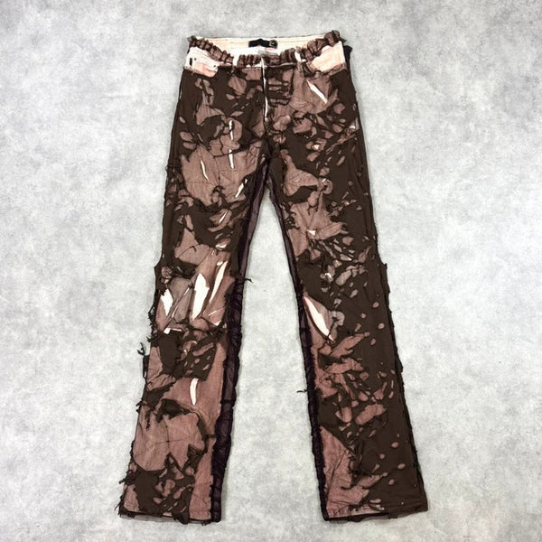 Vintage Roberto Cavalli distressed trousers