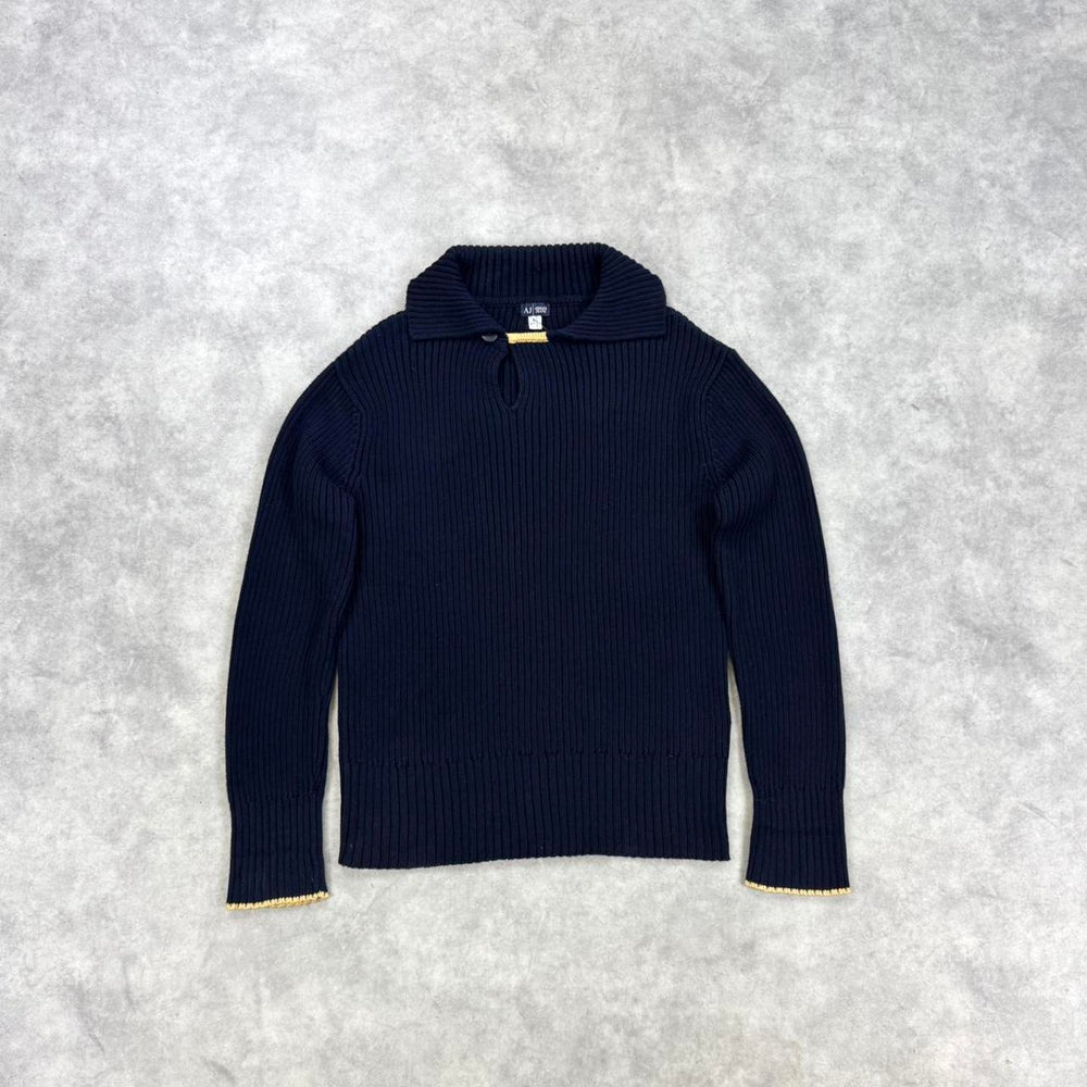 Vintage Armani ribbed knit jumper