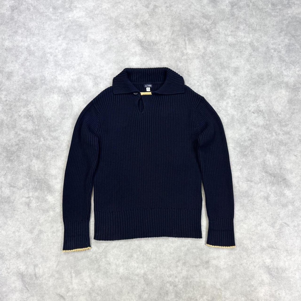 Vintage Armani ribbed knit jumper