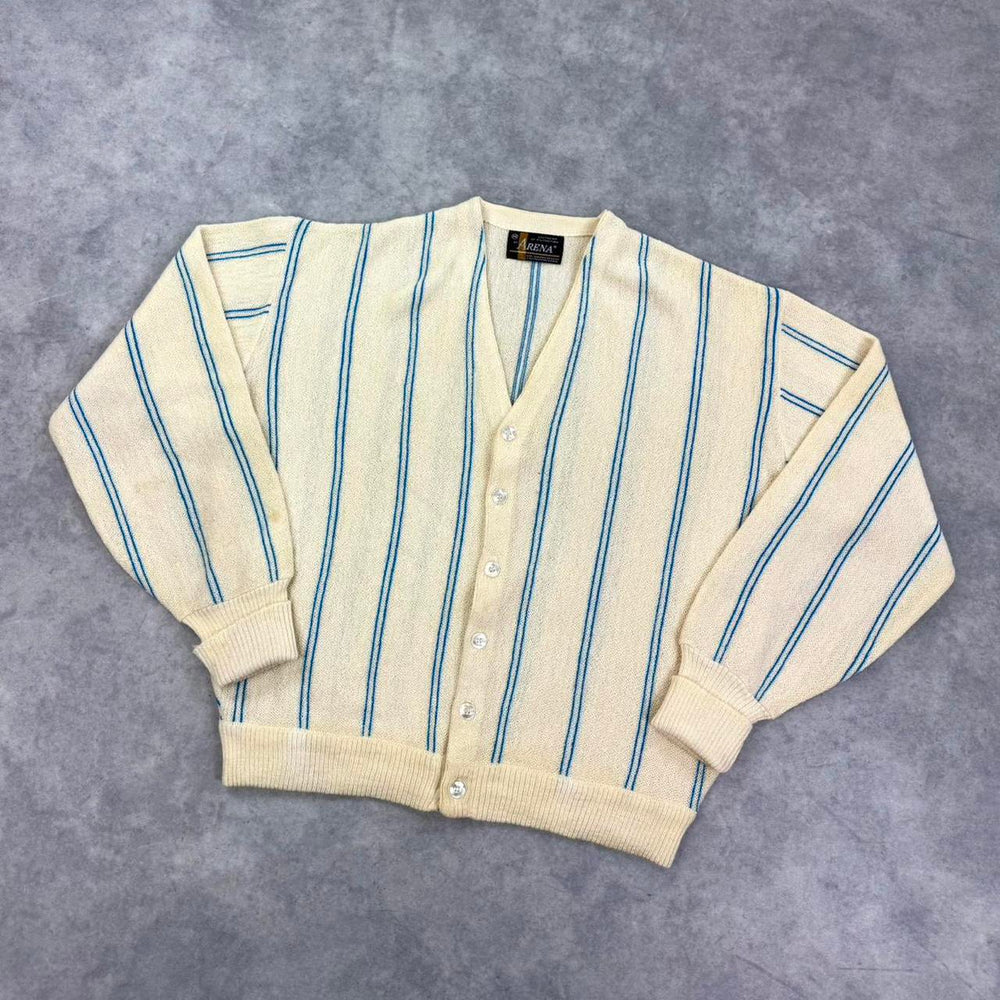 Vintage striped knit cardigan