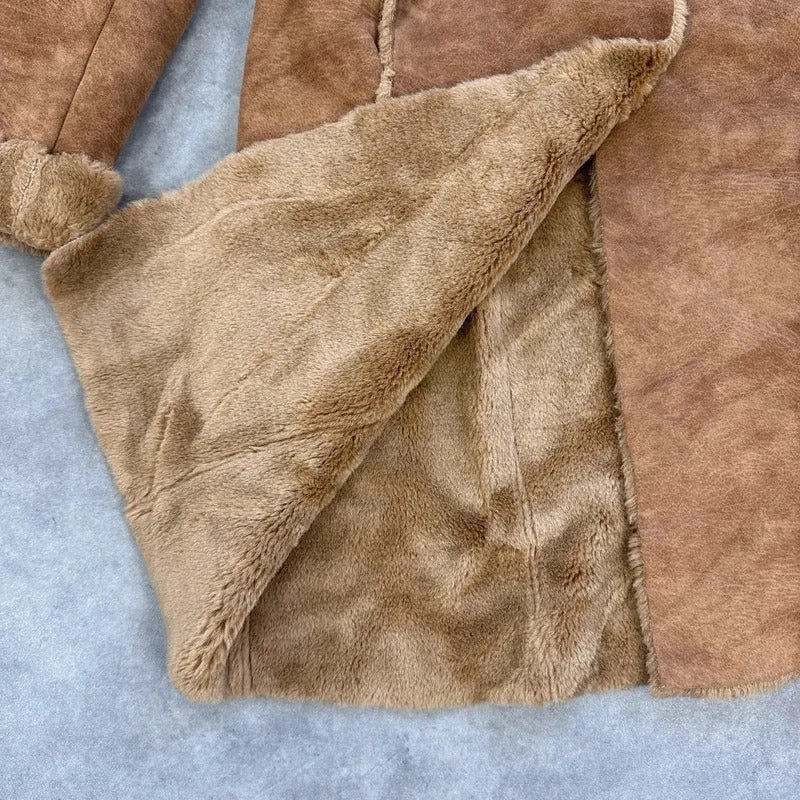 Vintage faux shearling coat