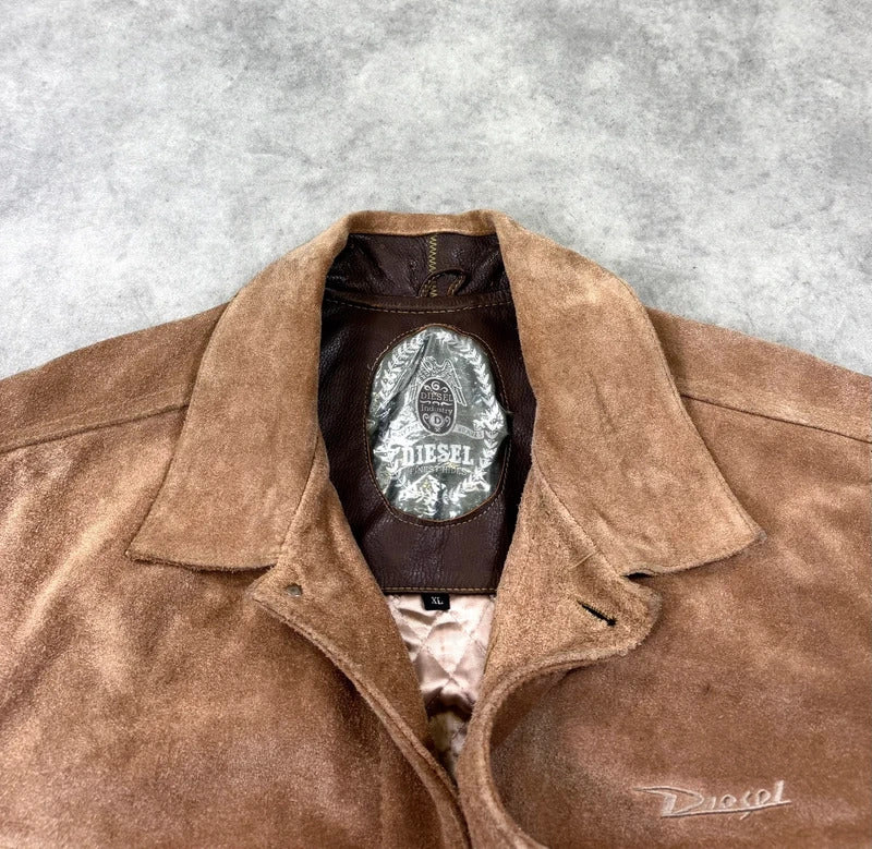 Vintage Diesel suede leather jacket