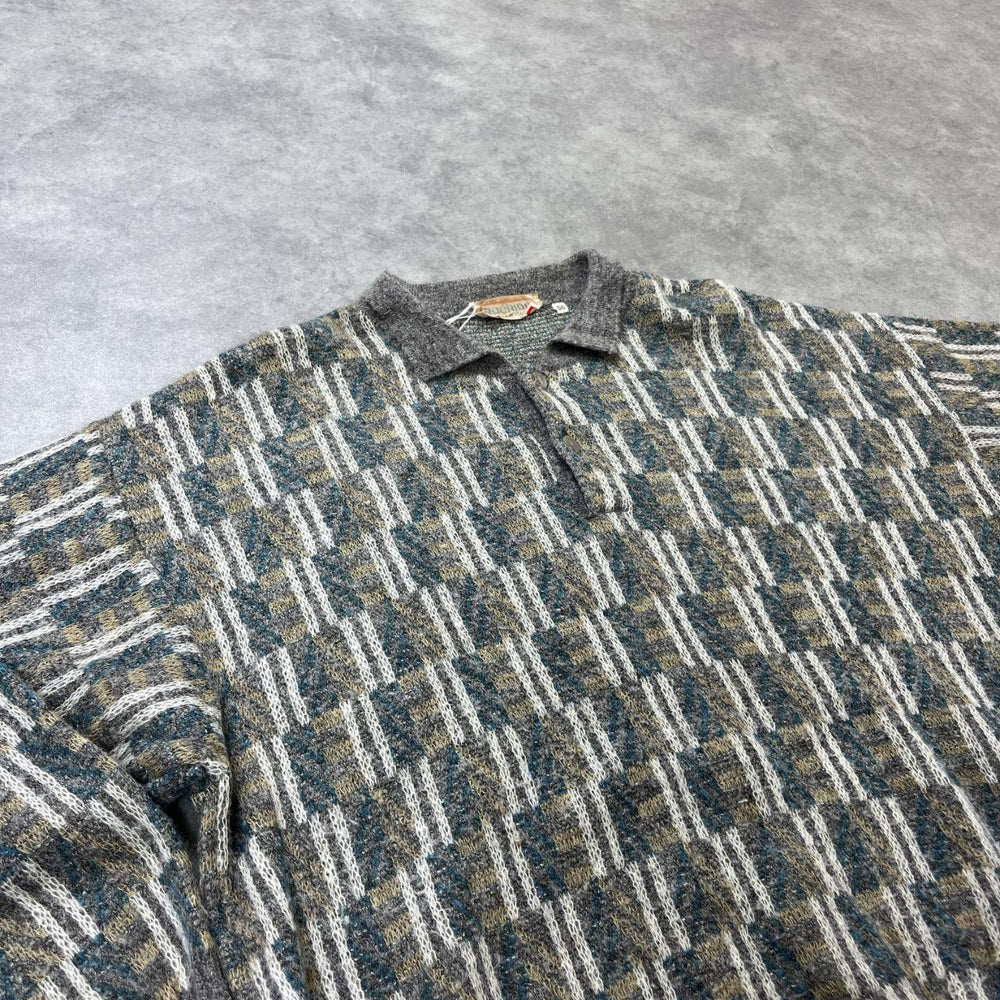 Vintage Abstract Knit Jumper