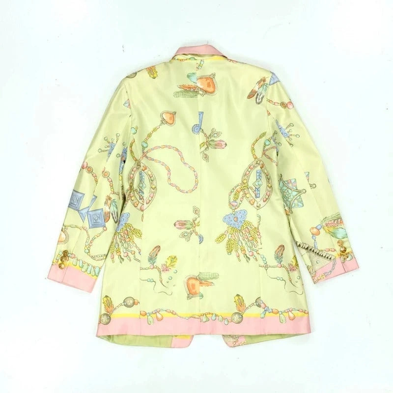 Louis Feraud Blazer / silk print blazer