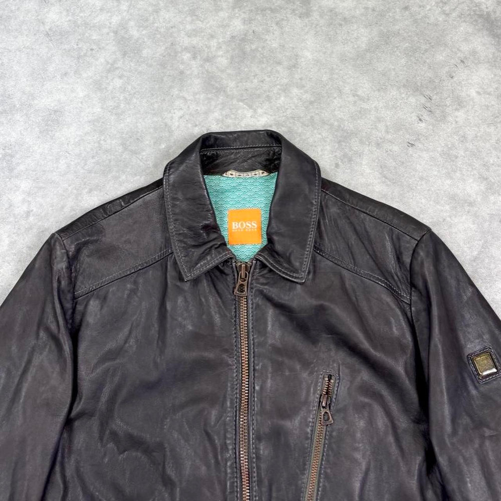 Hugo Boss leather jacket