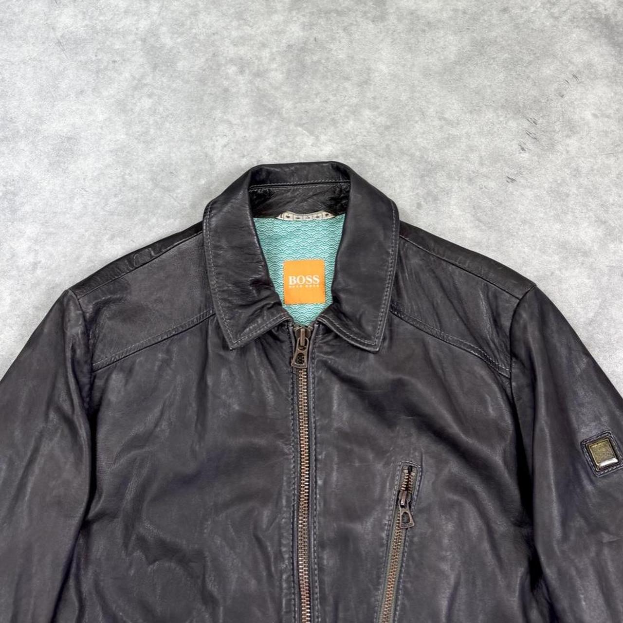Hugo Boss leather jacket