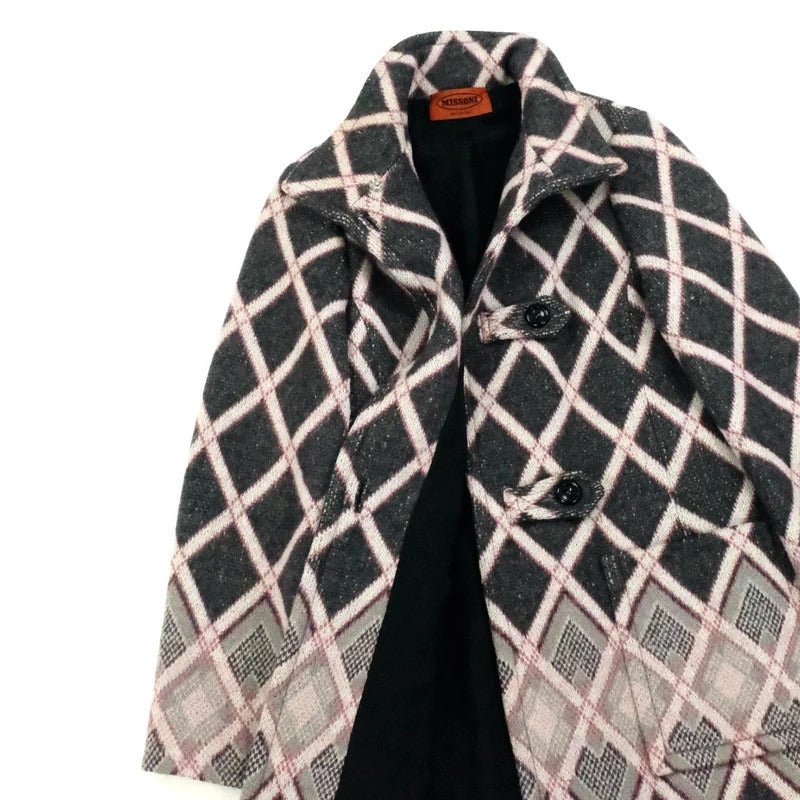 Missoni print wool coat