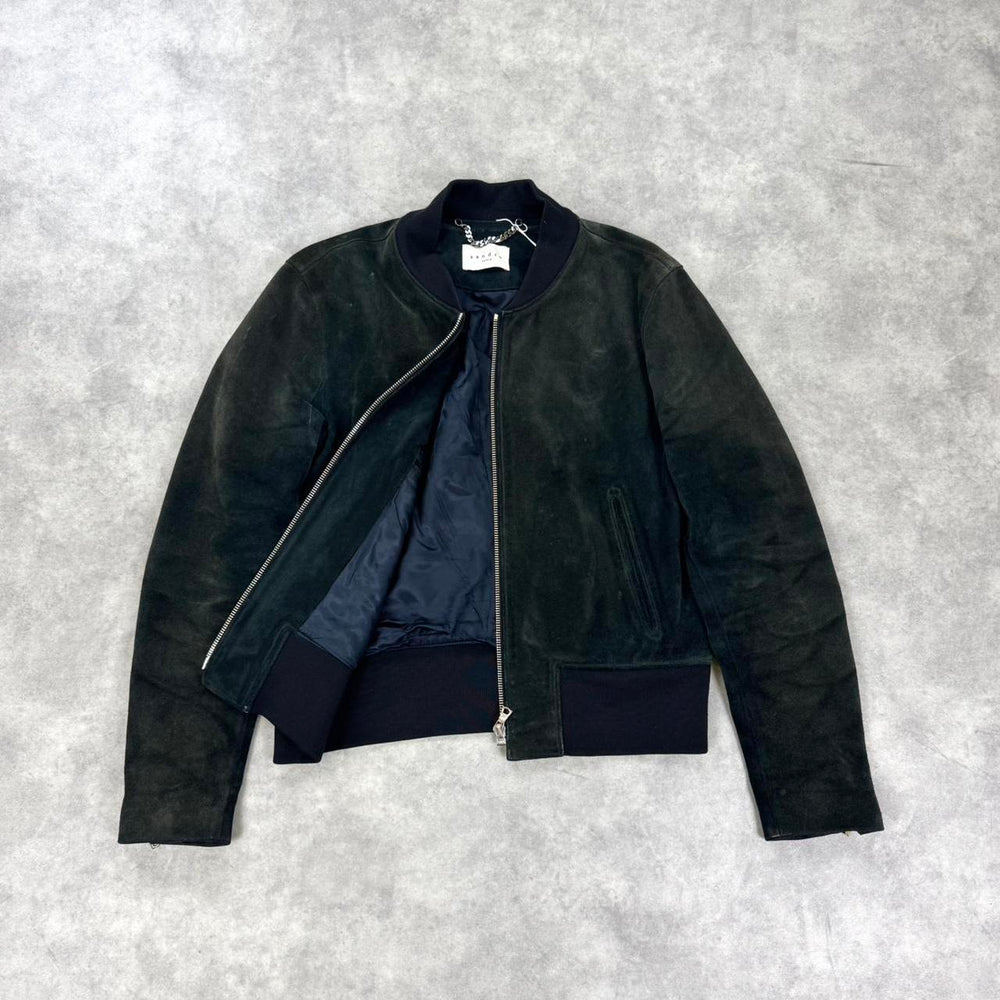 Vintage Sandro Paris suede leather jacket
