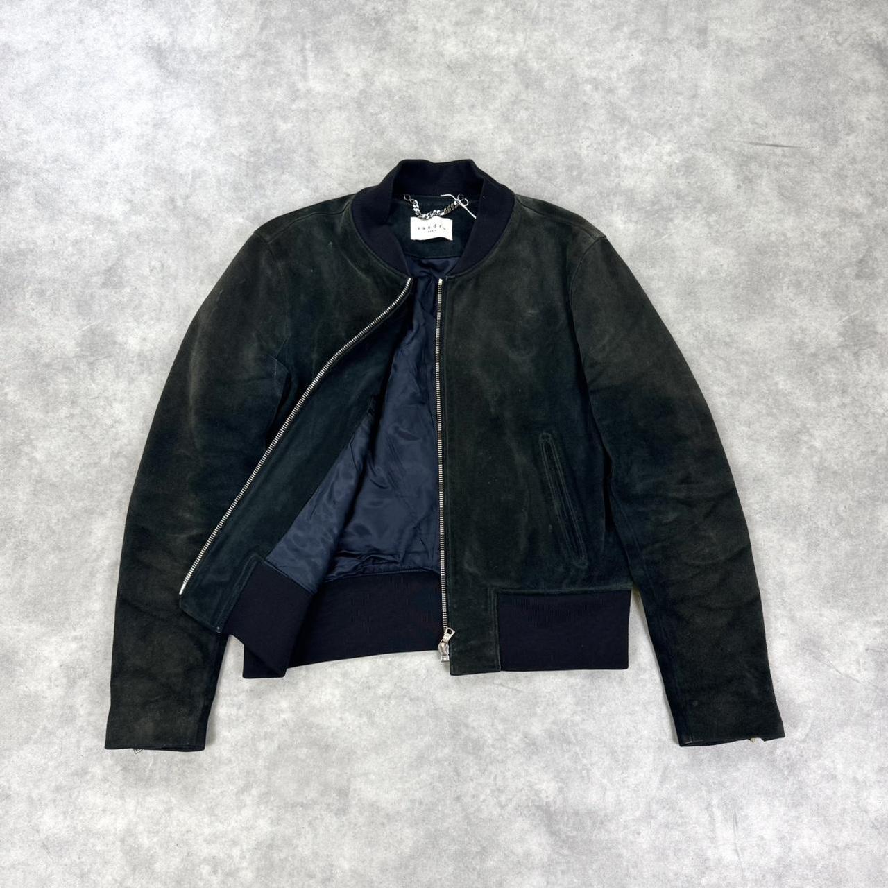 Vintage Sandro Paris suede leather jacket