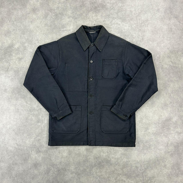 Vintage French Workwear Moleskin Jacket
