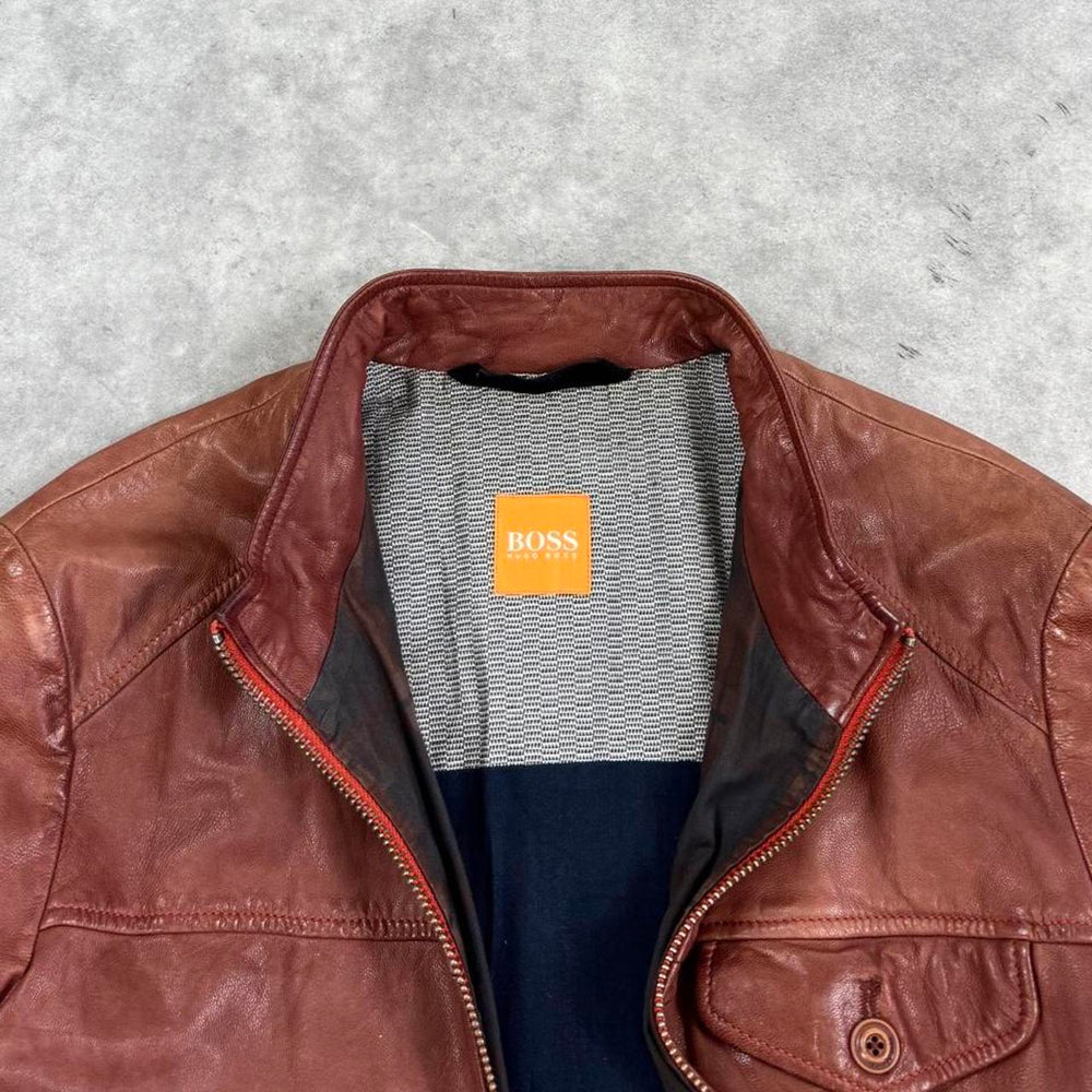 Hugo Boss leather jacket