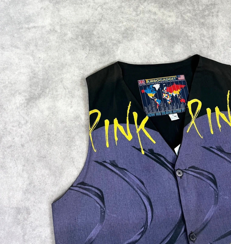 Vintage Pink Floyd print waistcoat