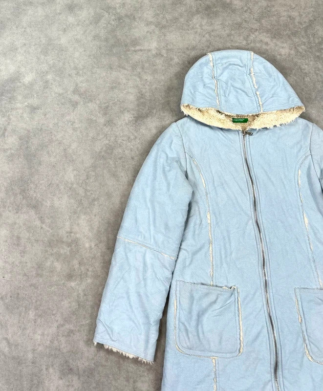 Vintage Benetton faux sheepskin coat