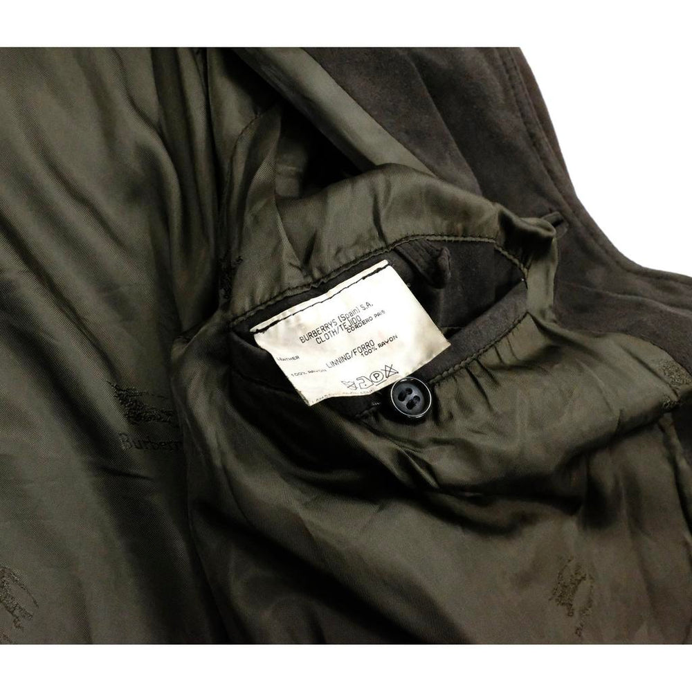 Vintage Burberry Suede Bomber Jacket