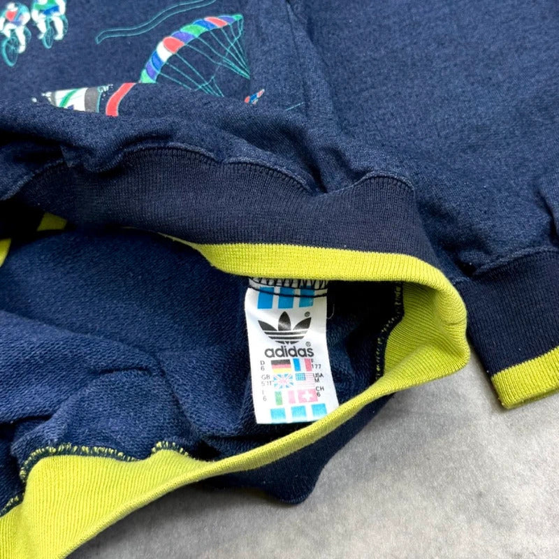 Vintage 80s Adidas print jumper