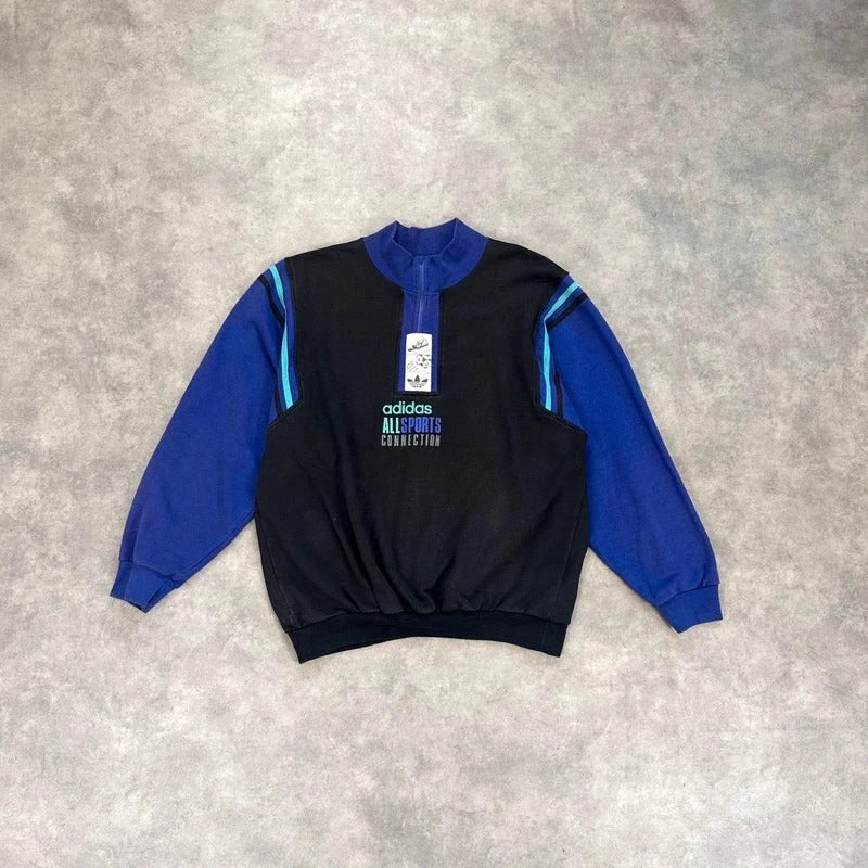 Vintage Adidas quarter zip jumper