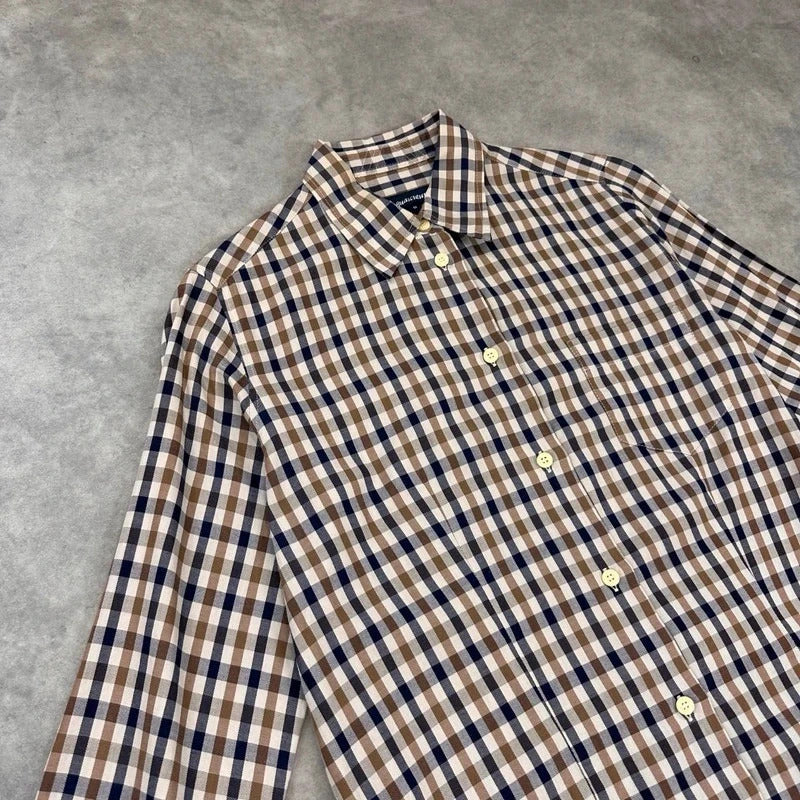 Aquascutum house check shirt