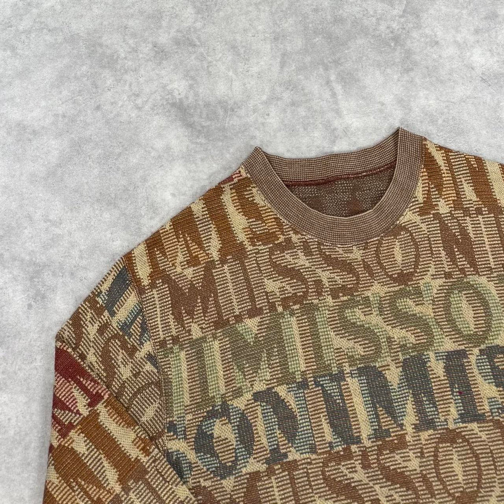 Vintage Missoni spell out knit jumper