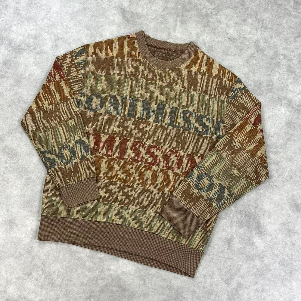Vintage Missoni spell out knit jumper