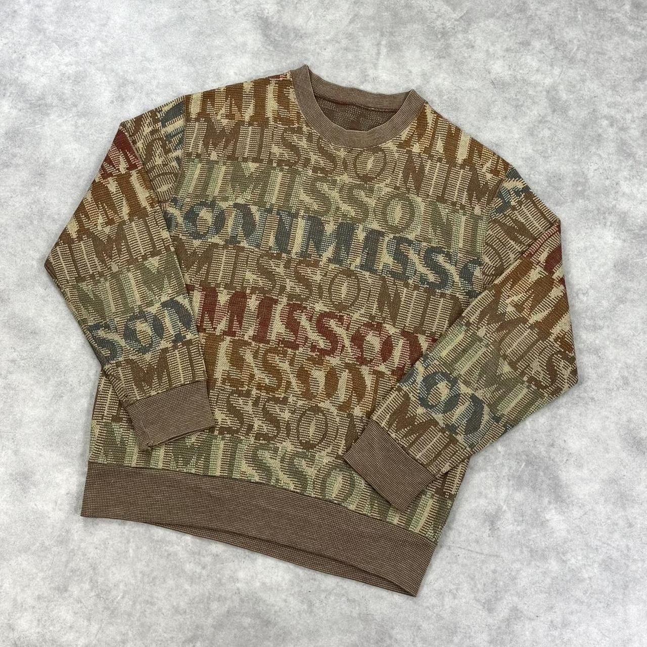 Vintage Missoni spell out knit jumper