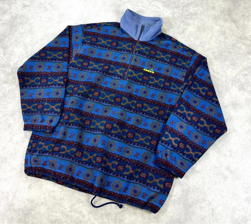 Vintage Diadora print fleece