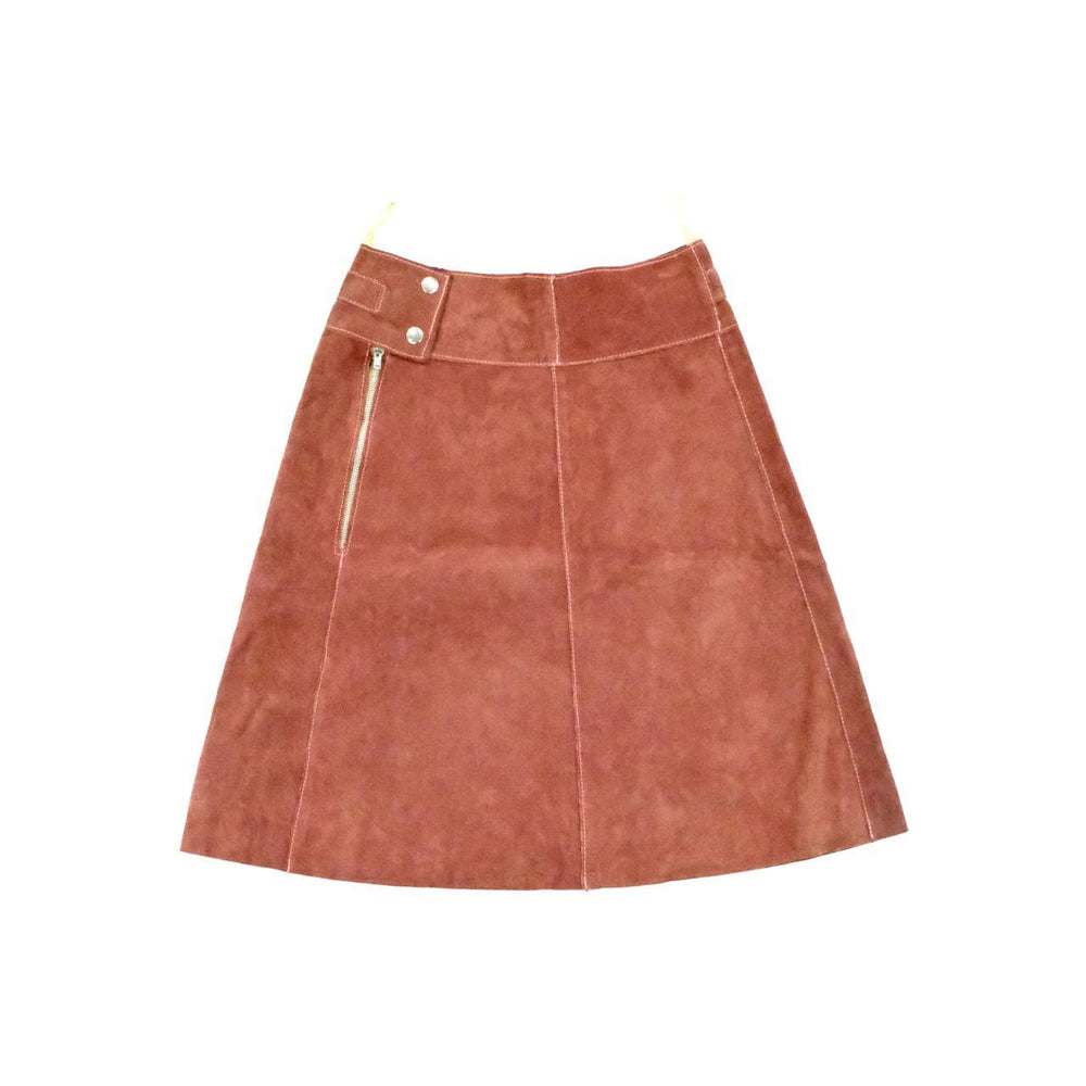 70s leather skirt