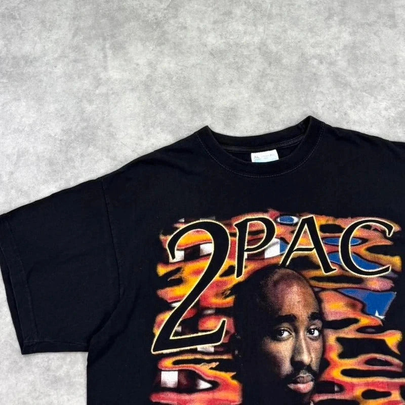 Vintage 2pac Tupac print t-shirt