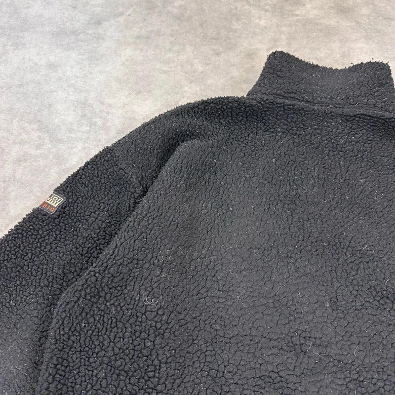 Napapijri quarter zip Sherpa fleece