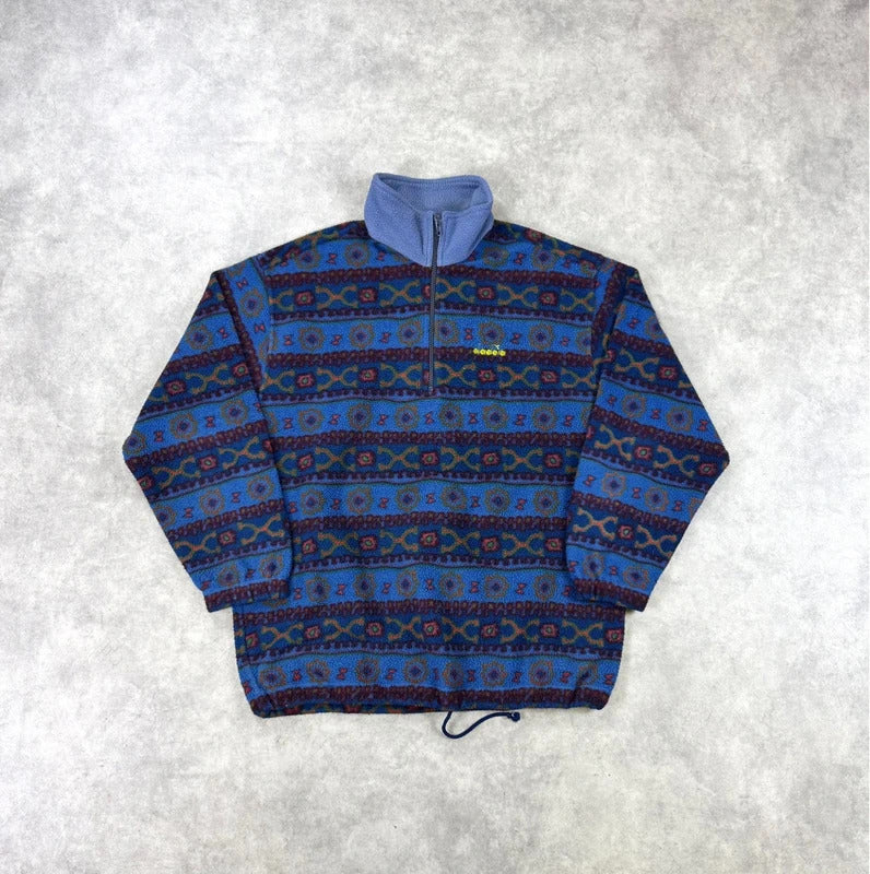 Vintage Diadora print fleece