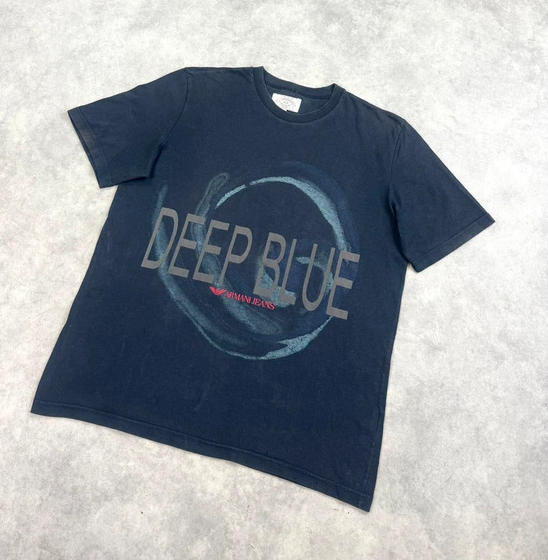 Vintage Armani Deep Blue print t-shirt