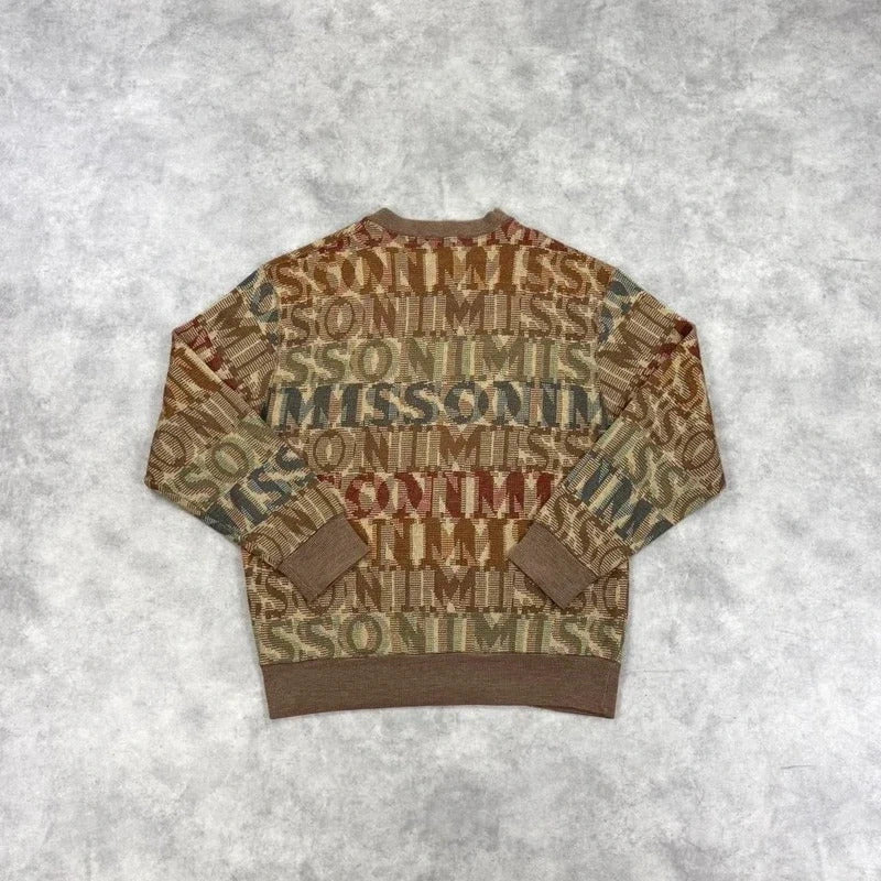 Vintage Missoni spell out knit jumper