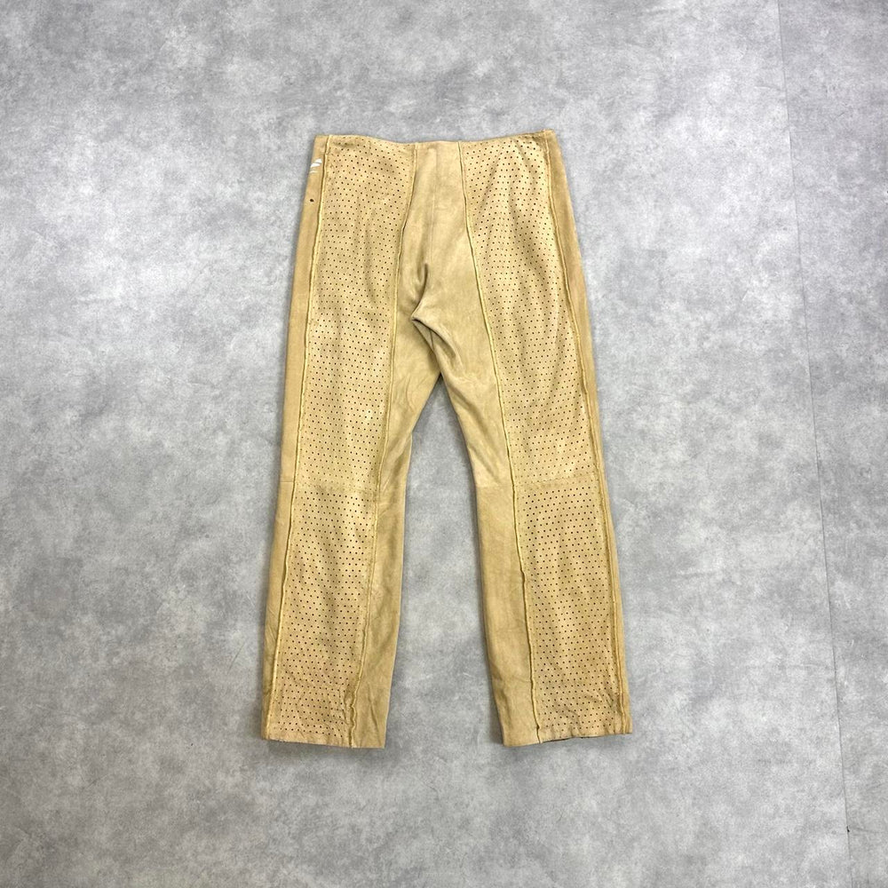Pancaldi & B tan suede trousers