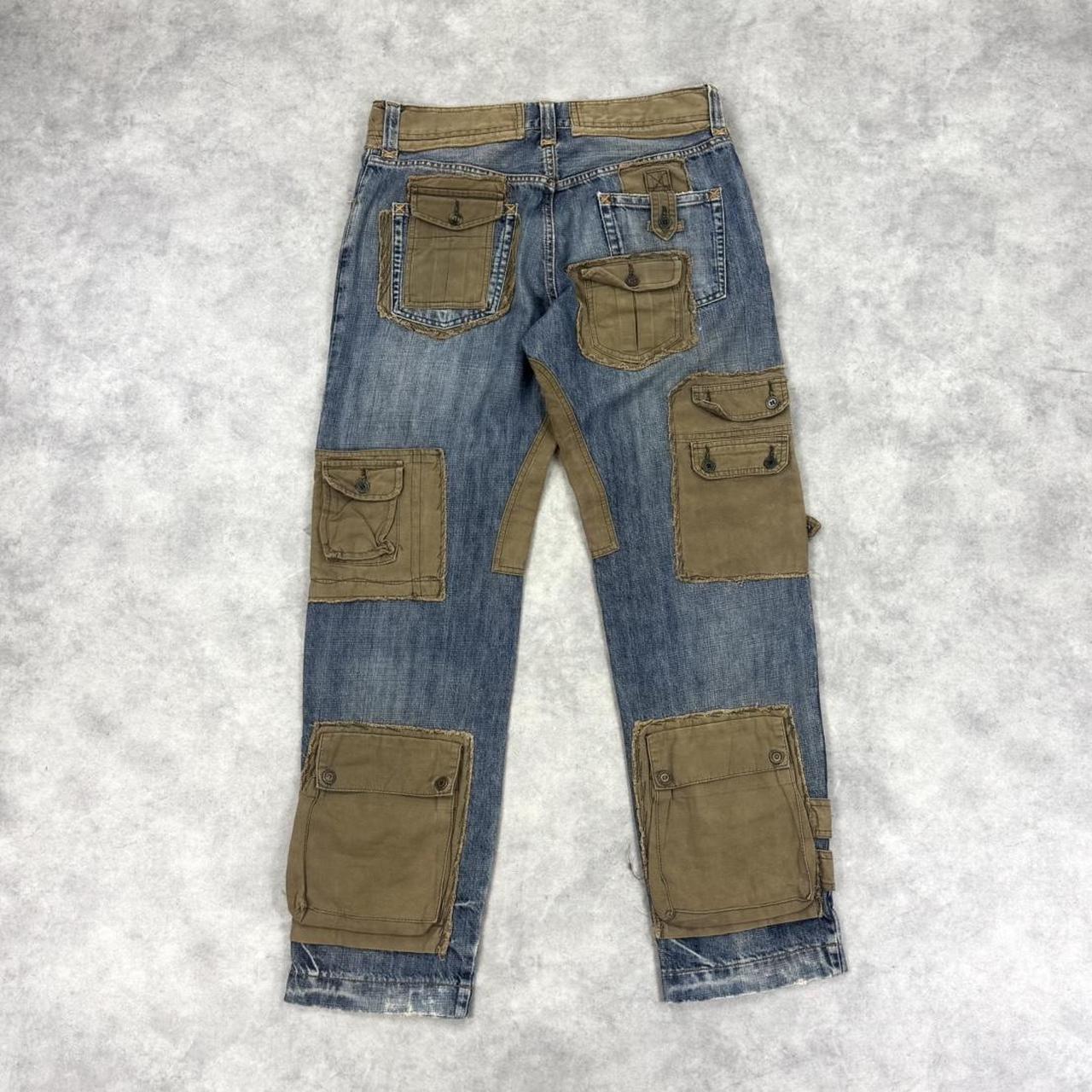 Dolce & Gabbana A/W 2005 multi pocket hybrid cargo jeans