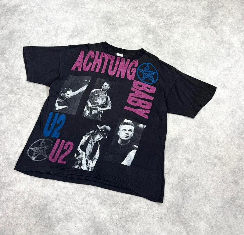Vintage U2 print band t-shirt