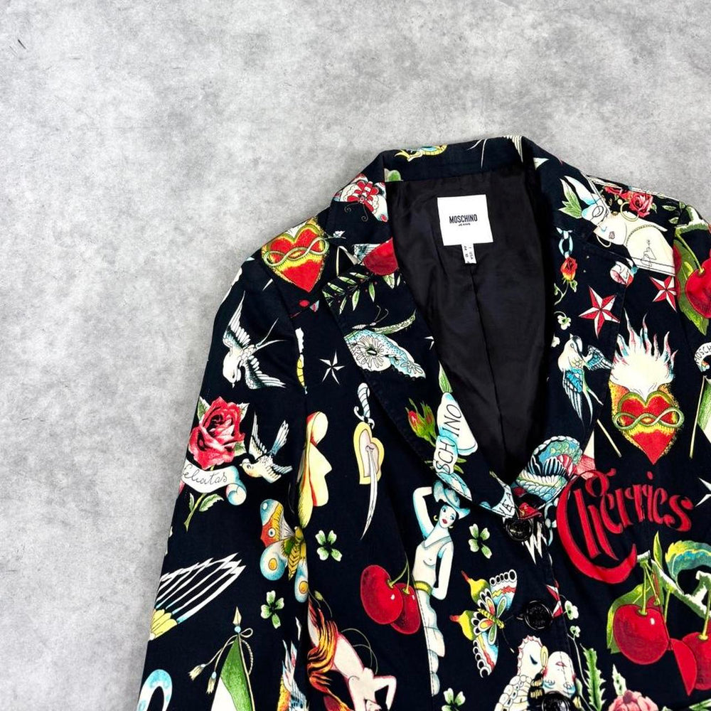 Moschino print blazer