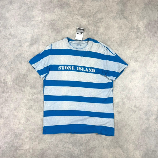 Stone Island striped spell out t-shirt