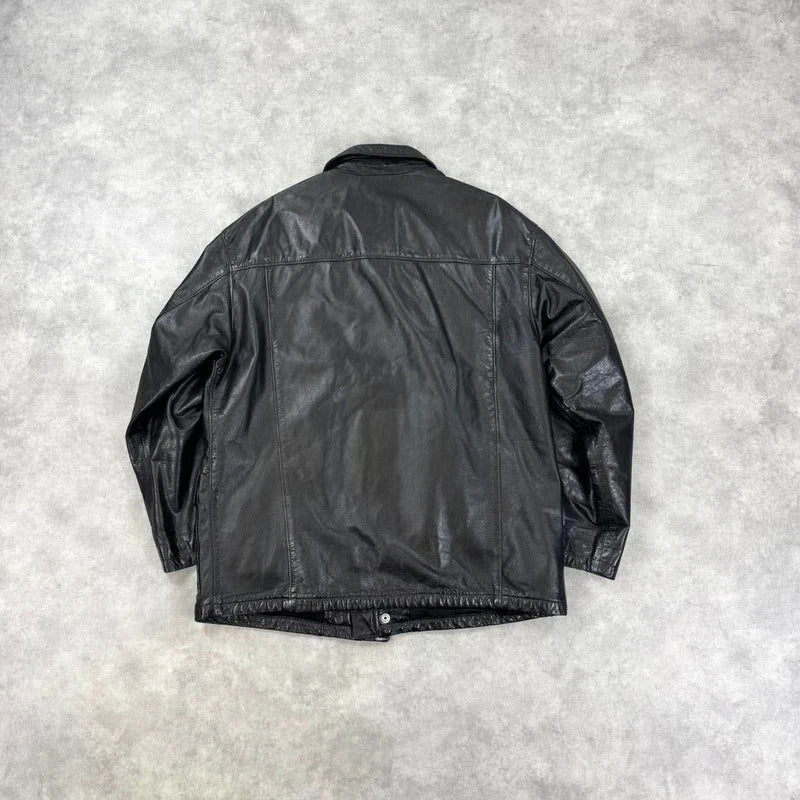 Versace leather jacket