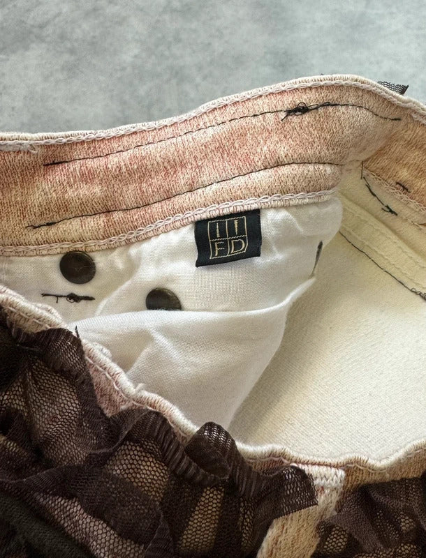 Vintage Roberto Cavalli distressed trousers