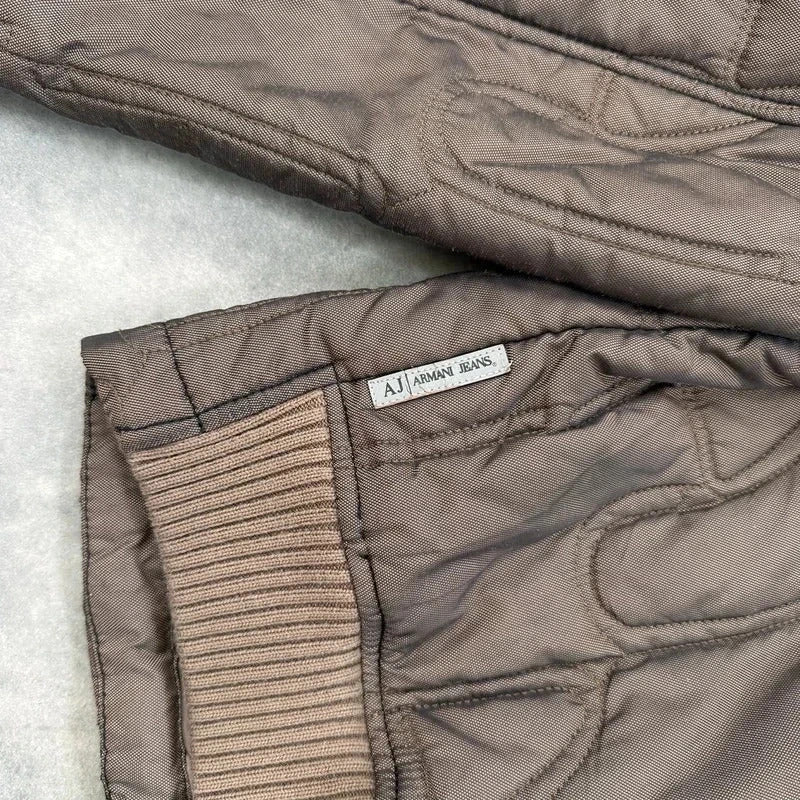 Armani Jeans quilted bomber jacket