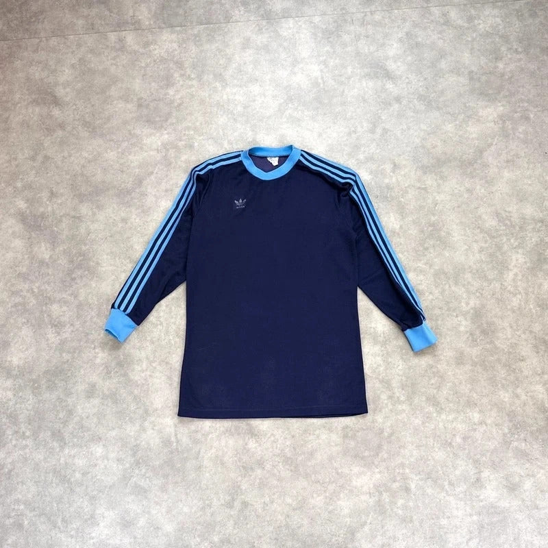 70s Adidas blue long sleeve