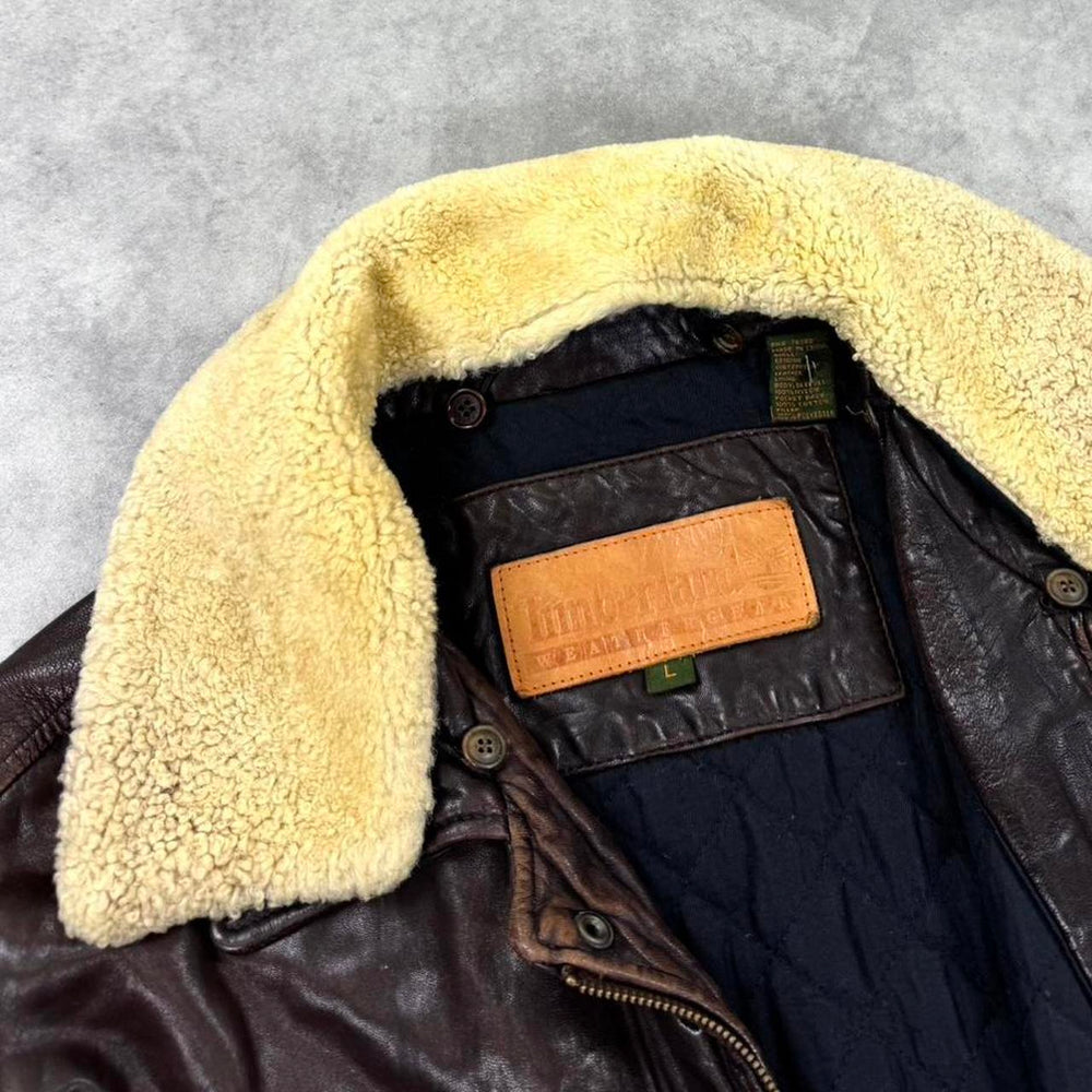 Timberland leather coat