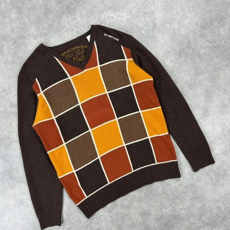 Energie Check Knit Jumper