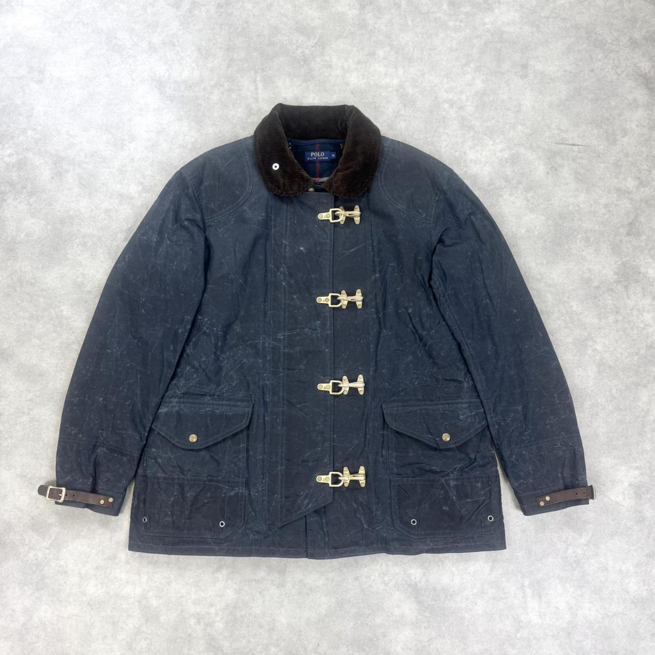 Polo Ralph Lauren wax cotton fireman’s clip jacket