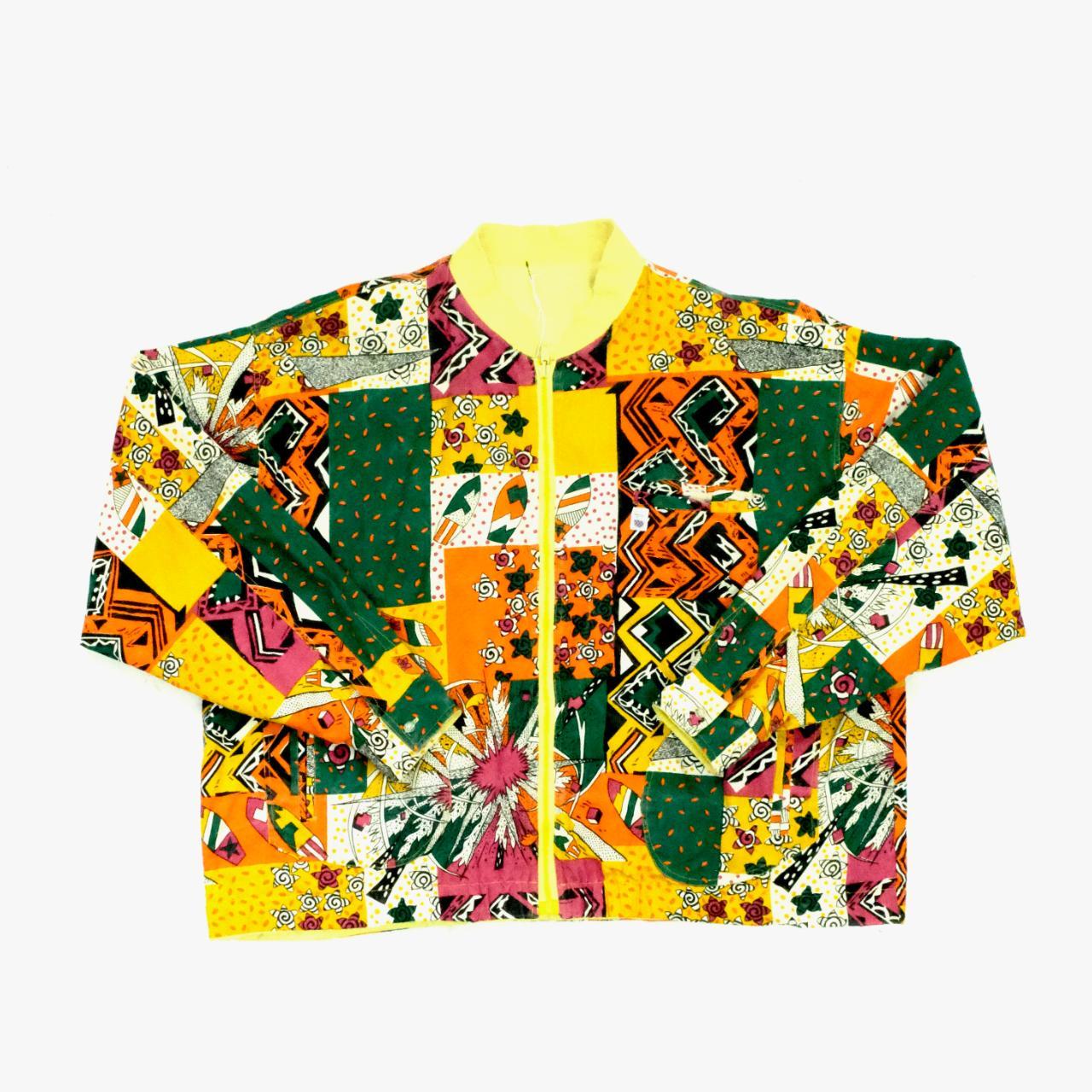 1970s print bomber jacket